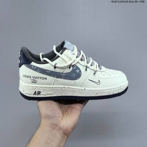 Nike Air Force 1 07 LV8 DM6688 Off White Grey Black EU 36 45 Skate Shoe EU 36-45 - Unisex (BS-61683)