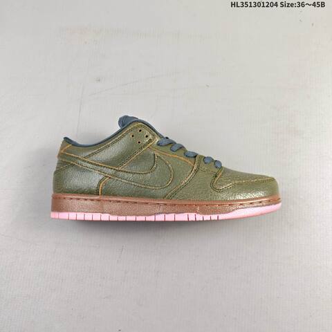 Nike SB Dunk Low Olive Brown Pink Slate Blue EU 36-45 Skate Shoe - Unisex (BS-62840)