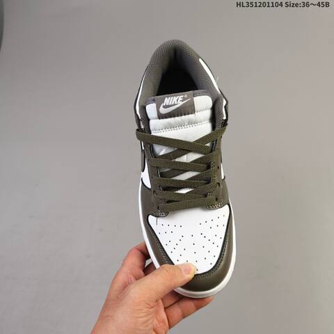 Nike Dunk Low White Olive Brown EU 36-45 Skate Shoe - Unisex (BS-63889)