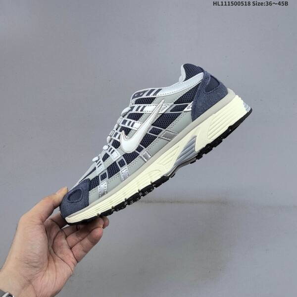 Nike P-6000 navy silver white cream EU 36-45 running shoe