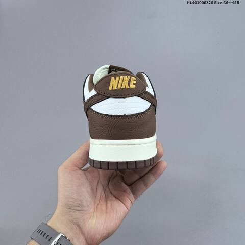 Nike SB Dunk Low Retro White Brown Sail Gold EU 36-45 Skate Shoe - Unisex (BS-61124)