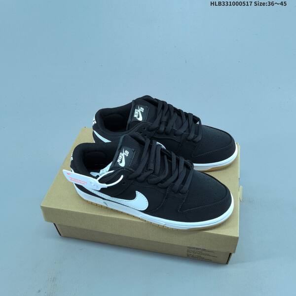 Nike SB Dunk Low Pro Black White Gum Green EU 36-45 skate shoe