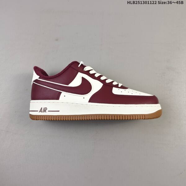 Nike Air Force 1 07 sail burgundy gum white EU 36-45 sneaker