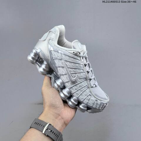 Nike Shox TL Metallic Silver Light Grey EU 36-46 Running Shoe - Unisex (BS-60354)