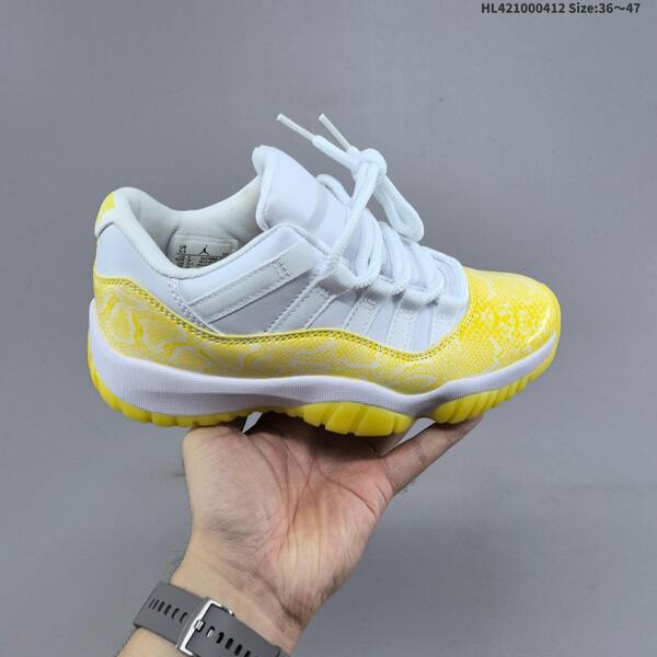 Jordan Air Jordan 11 Retro Low Black/Volt Green/White and White/Yellow EU 36-47 basketball