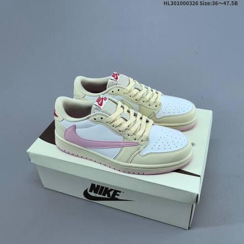 Nike Air Jordan 1 x Travis Scott AIR JORDAN IQ7604-101 35 5 36 36 5 37 5 38 Lifestyle - Women's (BS-66435)