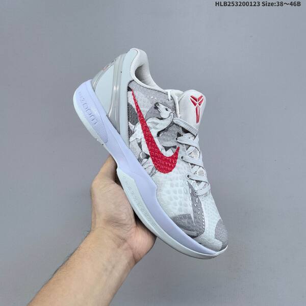Nike Zoom Kobe VI CNY light grey red white blue EU 38-46 basketball shoe