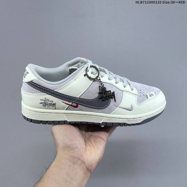 Nike SB Dunk Low off white light grey dark grey red EU 36-45 skate shoe