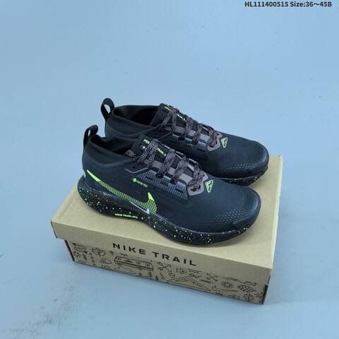 Nike Reactx Pegasus Trail 5 GTX Black Volt Grey White EU 36-45 Trail Shoe - Unisex (BS-60320)
