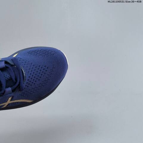 Asics Gel Nimbus 26 Navy Blue Gold White EU 36-45 Running Shoe Running Sneakers - Unisex (BS-68782)