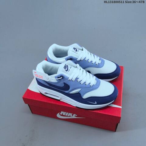 Nike Air Max 1 White Beige Pink Blue EU 36-47 Sneaker - Unisex (BS-60416)