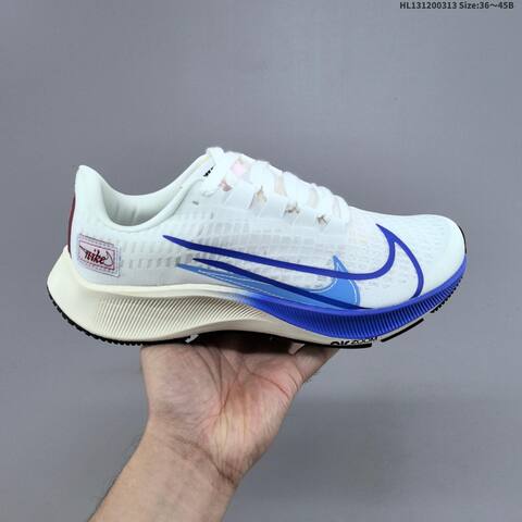 Nike Air Zoom Pegasus 37 White Black Pink Red EU 36-45 Running Shoe - Unisex (BS-61334)