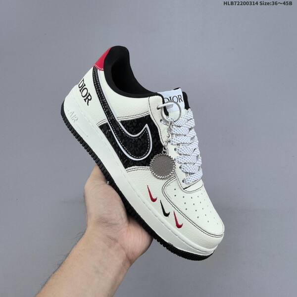 Nike Air Force 1 Low off white red black EU 36-45 sneaker