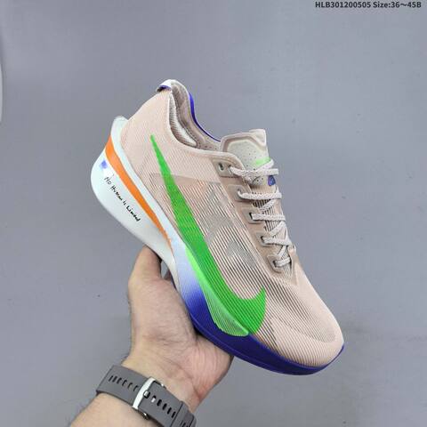 Nike ZoomX Vaporfly NEXT 4 Vaporweave Beige Green Orange Blue White EU 36-45 Running Shoe - Unisex (BS-60512)
