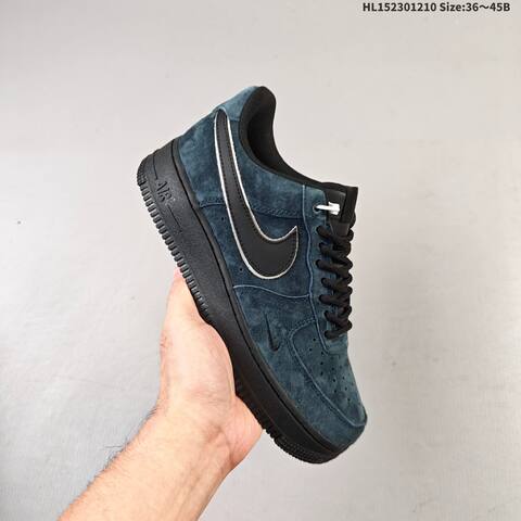 Nike Air Force 1 Low Dark Blue Black White EU 36-45 Sneaker - Unisex (BS-62792)
