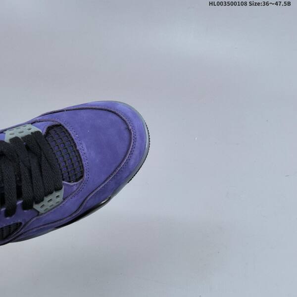 Jordan Air Jordan 4 Retro OG imperial purple/black/gray 36~47.5 basketball