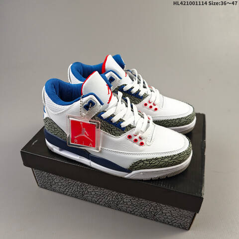 Jordan Air Jordan 3 Retro Silver Anniversary AIR JORDAN 3 1987 1988 35 Lifestyle - Women's (BS-67819)