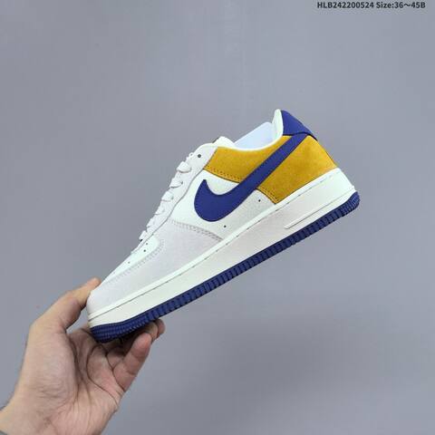 Nike Air Force 1 07 Low White Navy Red Yellow EU 36-45 Sneaker - Unisex (BS-60158)