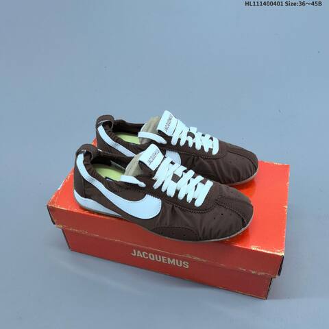 Nike Jacquemus x Nike Air Cortez Brown White Beige Gum EU 36-45 Sneaker - Unisex (BS-60985)