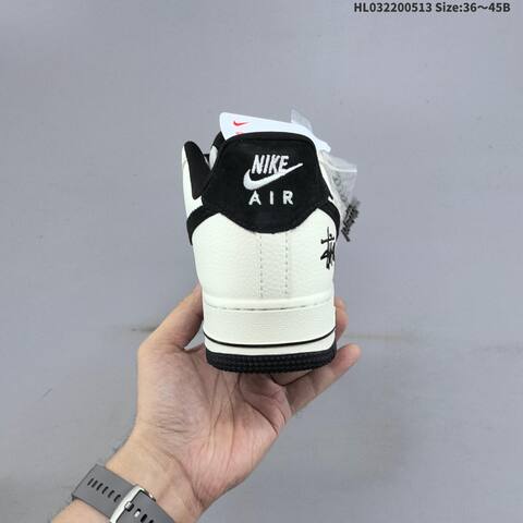 Nike Air Force 1 07 Low Stussy Off White Black EU 36-45 Sneaker - Unisex (BS-60374)