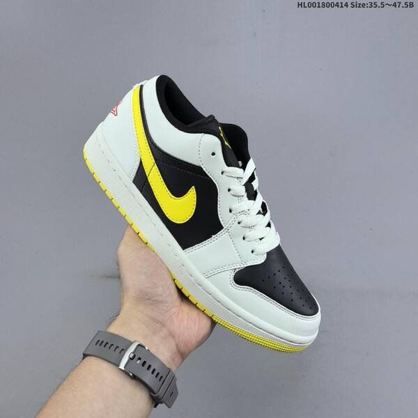 Jordan Air Jordan 1 Low black/white/yellow 35.5-47.5 basketball