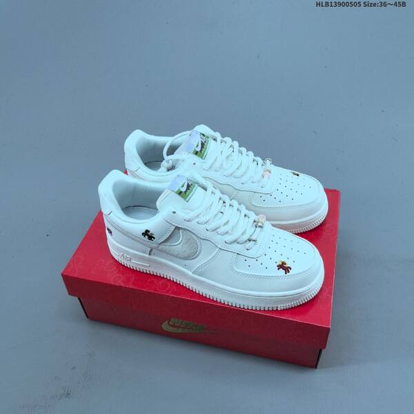 Nike Air Force 1 07 off white white black red EU 36 45 sneaker EU 36-45