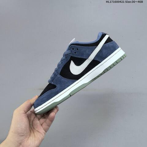 Nike SB Dunk Low Navy Black White Olive EU 36-46 Skate Shoe - Unisex (BS-60612)