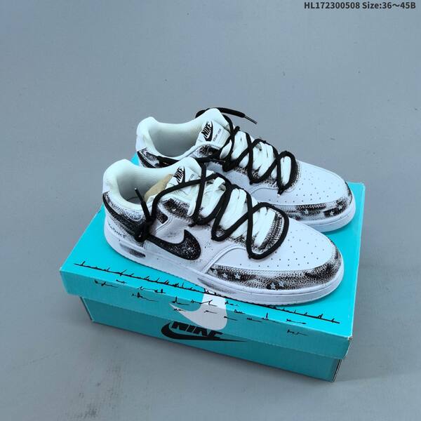 Nike Court Vision Low white black grey EU 36-45 skate shoe