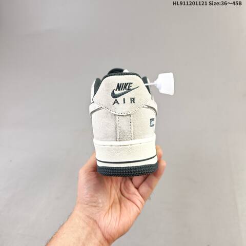 Nike Air Force 1 Low Light Grey Dark Grey Off White EU 36-45 Sneaker - Unisex (BS-63351)
