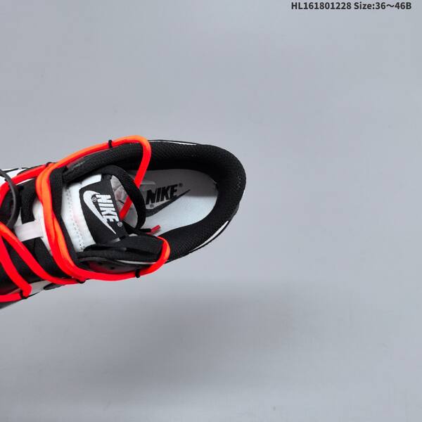 Nike SB Dunk Low Pro Custom black white bright orange EU 36-46 skate shoe
