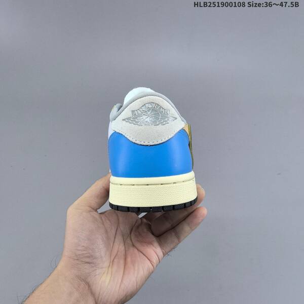 Nike Air Jordan 1 Low x Travis Scott Reverse Mocha white/black/blue/beige 36~47.5 casual