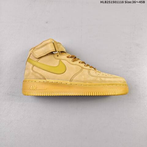 Nike Air Force 1 High 07 Wheat Tan Gum Yellow EU 36-45 Sneaker - Unisex (BS-63499)