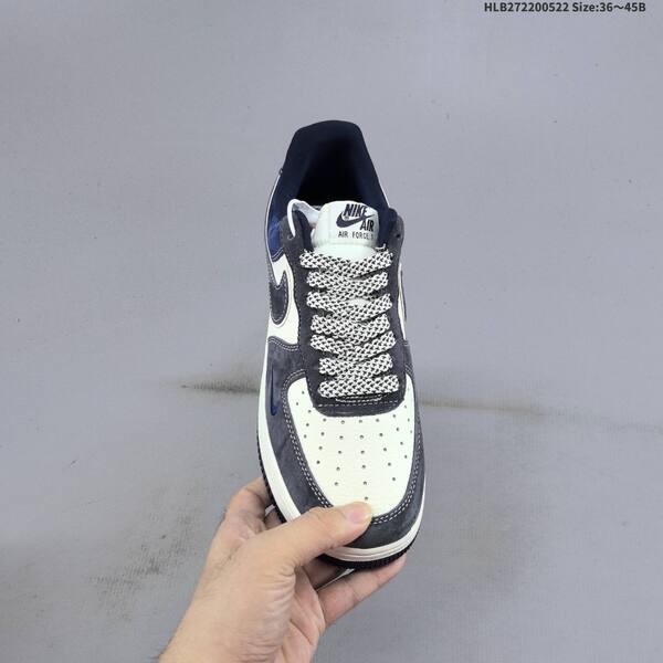 Nike Air Force 1 07 LV8 navy blue off white dark gray EU 36-45 sneaker