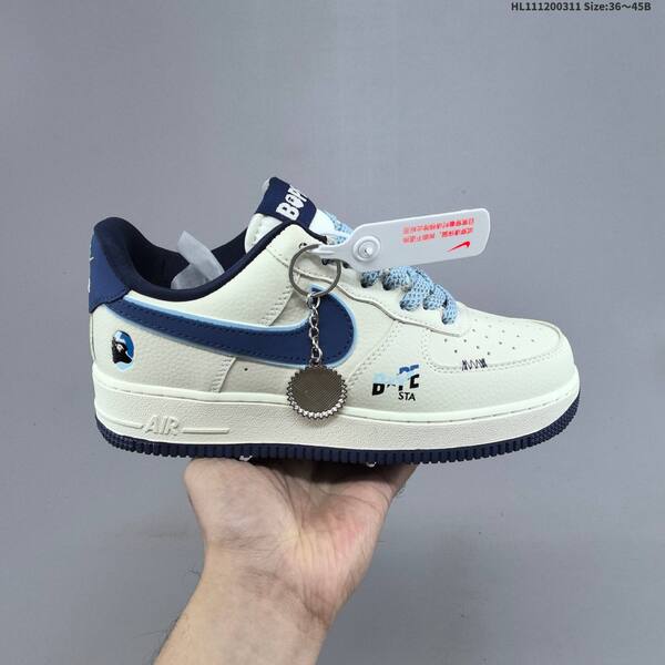 Nike Air Force 1 07 off white black navy blue EU 36 45 sneaker EU 36-45