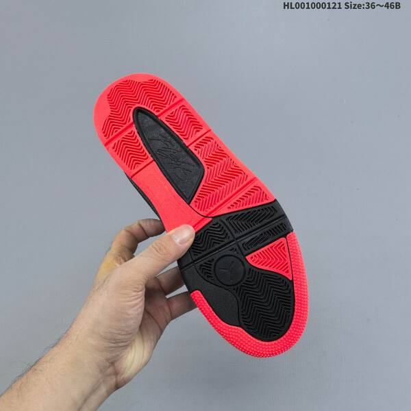 Jordan Air Jordan 4 Retro Flight Court black/red 36~46B basketball lifestyle