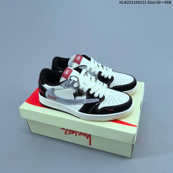 Air Jordan Travis Scott x Air Jordan 1 Low Reverse Mocha / white / black / brown 36~45 casual lifestyle
