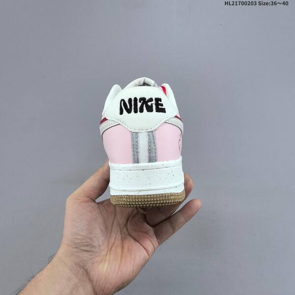 Nike Air Force 1 07 pink white red brown EU 36-40 sneaker