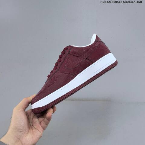 Nike Air Force 1 07 LV8 Kobe Burgundy White EU 36-45 Sneaker - Unisex (BS-60280)