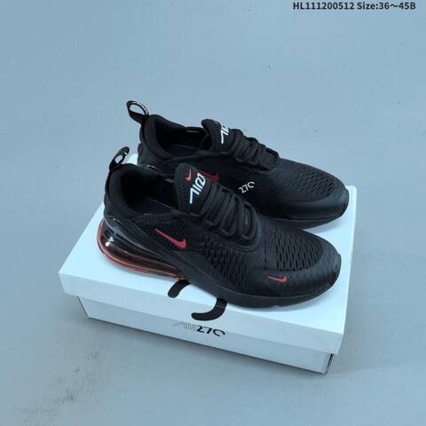 Nike Air Max 270 White Black Gold Black Red EU 36-45 Running Shoe - Unisex (BS-60398)