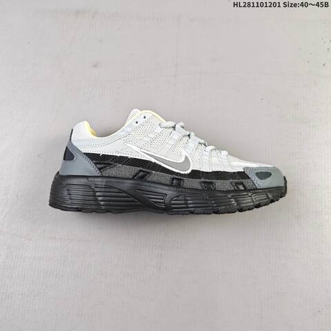 Nike P-6000 Premium Light Grey Black Pale Yellow EU 40-45 Running Shoe - Men's (BS-62909)