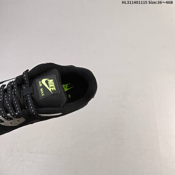 Nike Air Max 90 black white neon green EU 36-46 running shoe