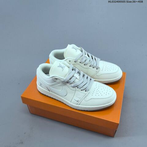 Nike Air Jordan 1 Low Off White Light Grey EU 36-45 Sneaker - Unisex (BS-60510)