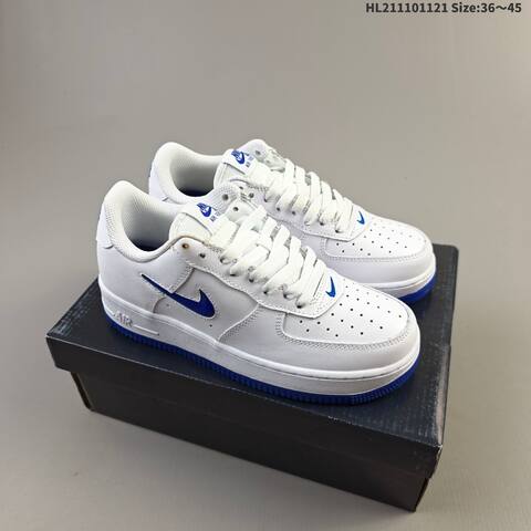Nike Air Force 1 07 White Gum Brown Black Beige EU 36-45 Sneaker - Unisex (BS-63341)