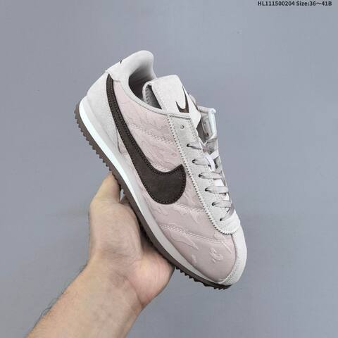 Nike Classic Cortez Light Pink Dark Brown White EU 36-41 Sneaker - Unisex (BS-61546)