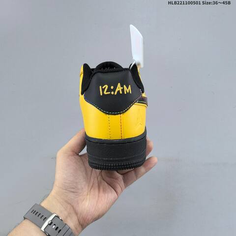 Nike Air Force 1 Low Yellow Black Multicolor EU 36-45 Sneaker - Unisex (BS-60544)
