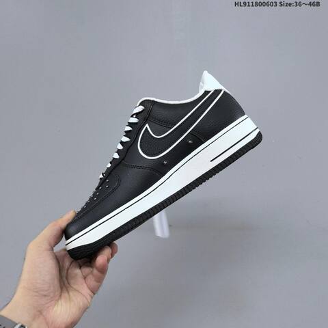 Nike Air Force 1 07 IM6643 010 Black White Silver EU 36-46 Sneaker - Unisex (BS-59983)