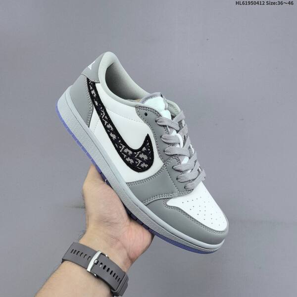 Jordan Air Jordan 1 Low white/grey/black/blue 36~46 lifestyle