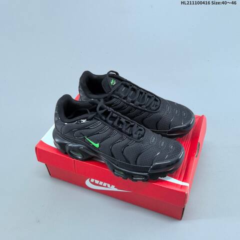 Nike Air Max Plus TN Black Neon Green EU 40-46 Running Shoe - Men's (BS-60705)