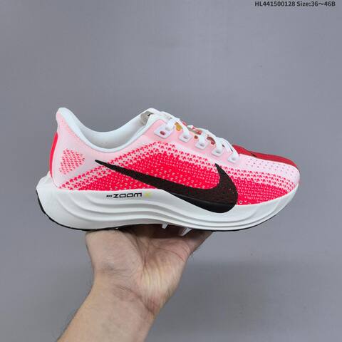 Nike Air Zoom Pegasus Plus Flyknit White Pink Red Black EU 36-46 Running Shoe - Unisex (BS-61690)