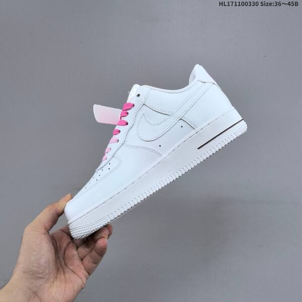 Nike Air Force 1 07 white pink red EU 36-45 sneaker